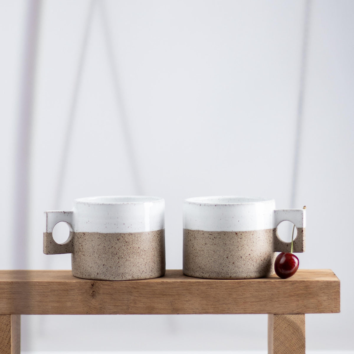 Stone Texture Coffee Mugs – Set of Two - Lunora