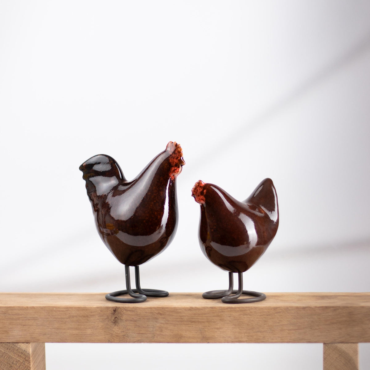 Farmhouse Bird Pair – Brown - Lunora