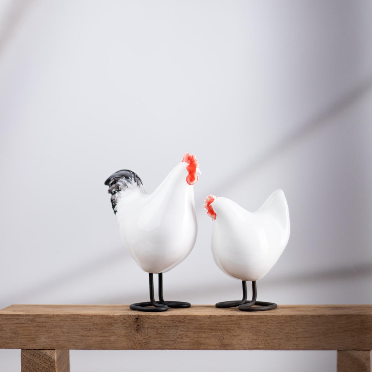 Farmhouse Bird Pair – White - Lunora