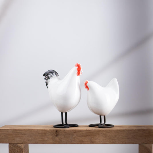 Farmhouse Bird Pair – White - Lunora