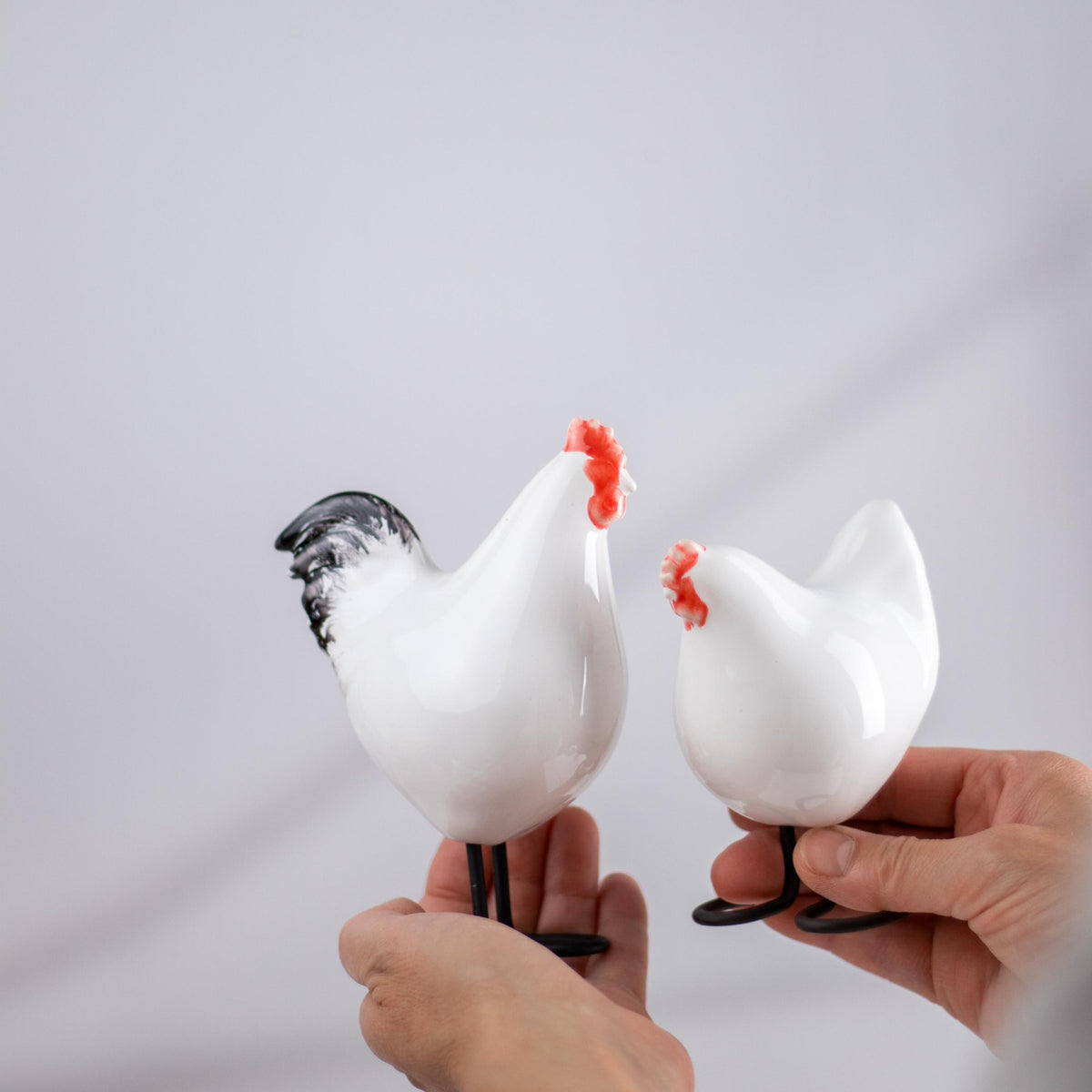 Farmhouse Bird Pair – White - Lunora