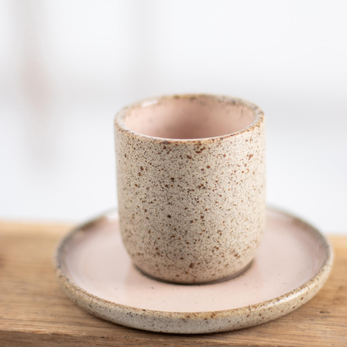 Soft Tone Espresso Cups & Saucers – Set of Two - Lunora